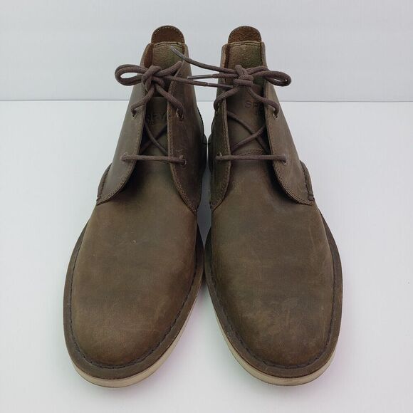 Sperry Top Sider Mens Size 8.5 Brown Leather Formal Chukka Boots STS14653 main image 2